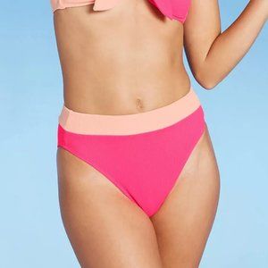 Xhilaration Colorblock High Waist Bikini Bottom